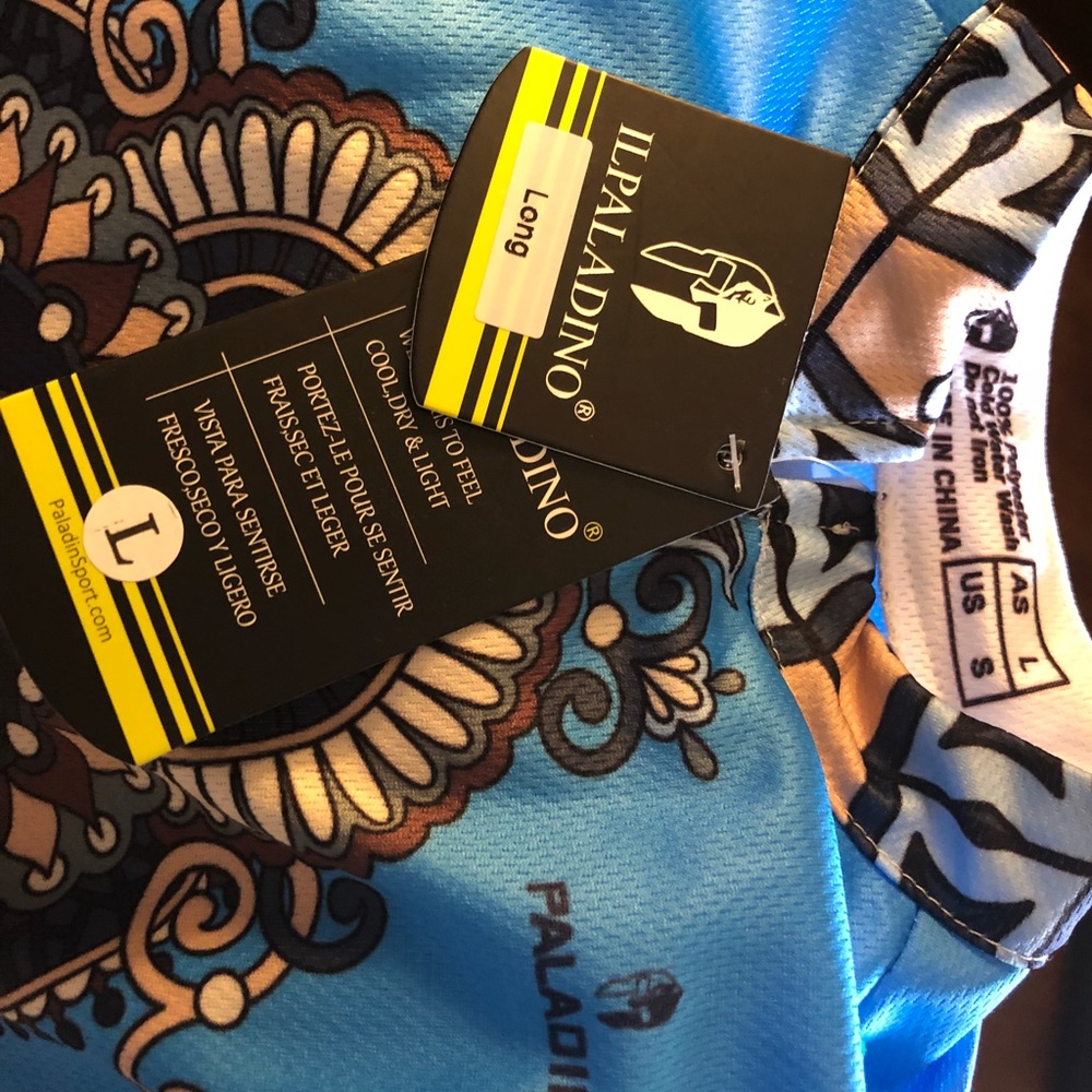 Paladin cycling jersey.